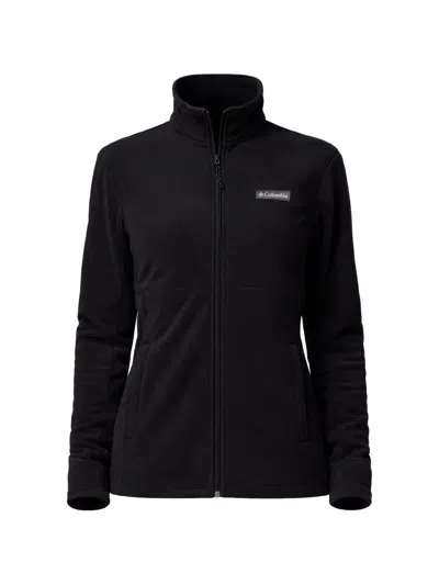 Columbia Zip Collar Fleece Sweatshirt In Black