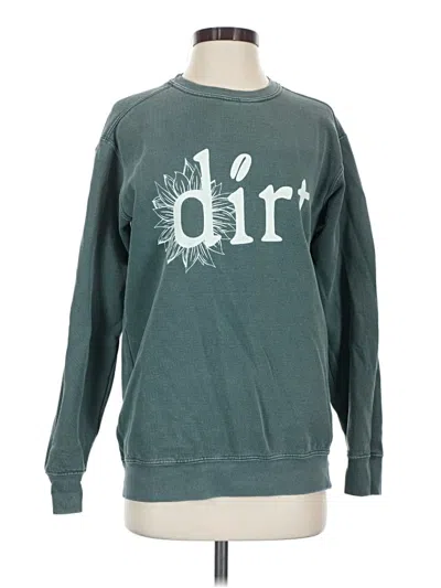 Pre-owned Comfort Colors Sweatshirt In Teal
