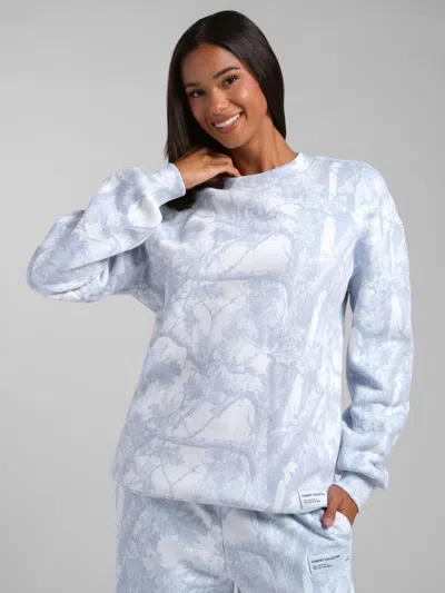 Comfrt Camo Crew Sweatshirt In Blue