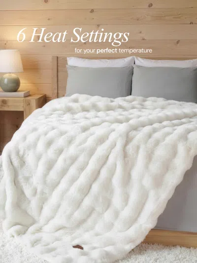 Comfrt Ember Heated Blanket In Frost