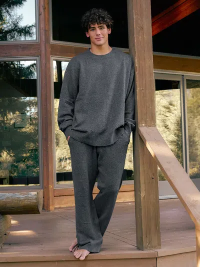 Comfrt Sweater Knit Sweatpants In Asphalt