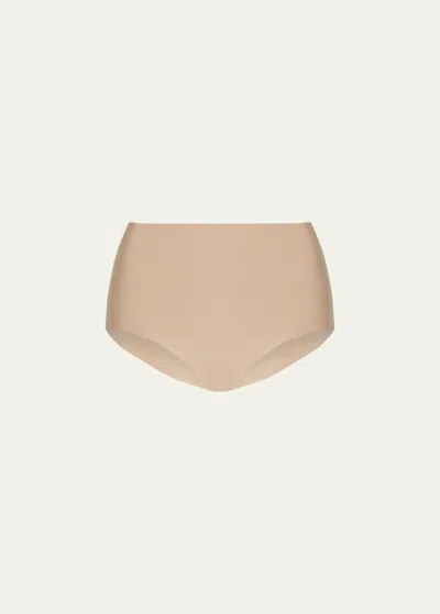 Commando Butter High-rise Stretch Bikini Briefs In Beige