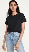Commando Essential Cotton Crewneck Bodysuit In Black