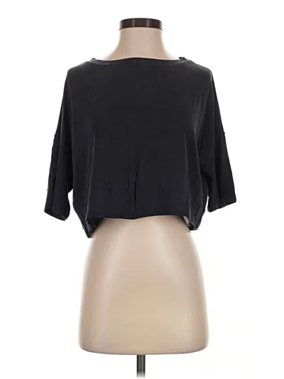 Pre-owned Commando Short Sleeve Turtleneck In Black