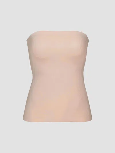 Commando Women's Classic Strapless Cami Top In Beige
