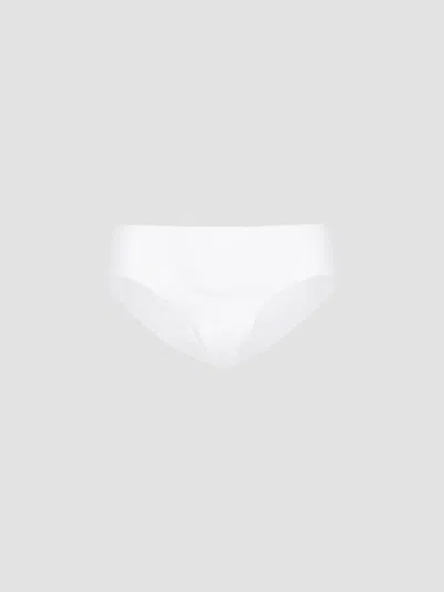 Commando Women's Stretch Cotton Bikini Briefs In White