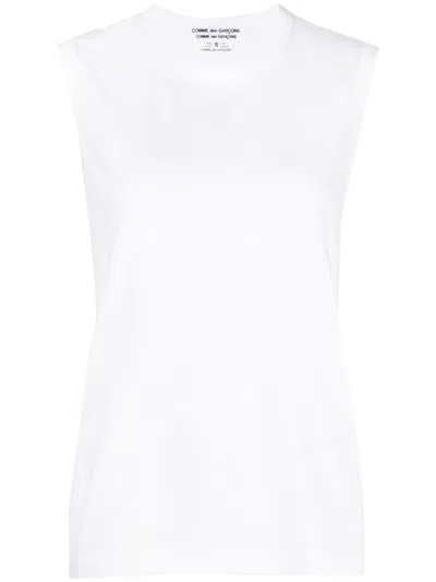 Comme Des Garçons Cotton Vest In White