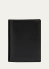 Comme Des Garçons Men's Classic Leather Bifold Card Case In Black