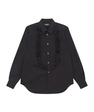 Comme Des Garçons Ruffled-detailed Shirt In Black