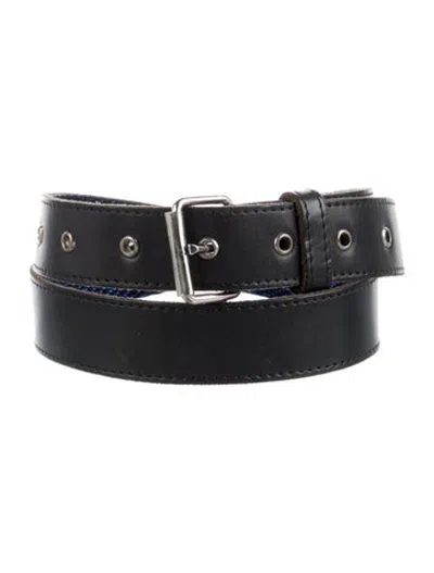Pre-owned Comme Des Garçons Shirt Leather Waist Belt In Black