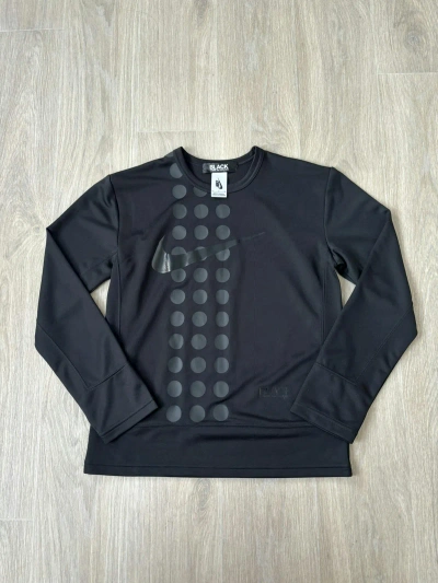 Pre-owned Comme Des Garçons X Nike Comme Des Garcons Sweatshirt Y2k In Black