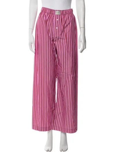 Pre-owned Comme Si Striped Pajamas In Pink