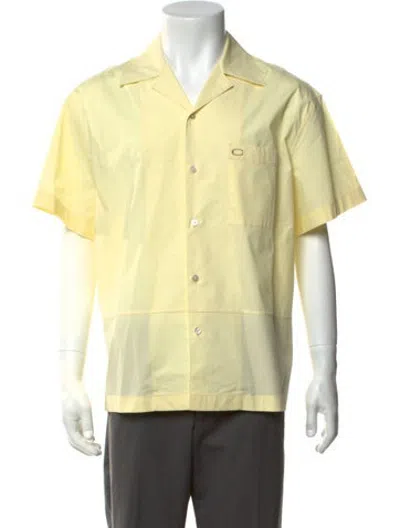 Pre-owned Commission Short Sleeve Shirt In Yellow