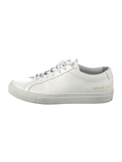 Pre-owned Common Projects Leather Sneakers In White