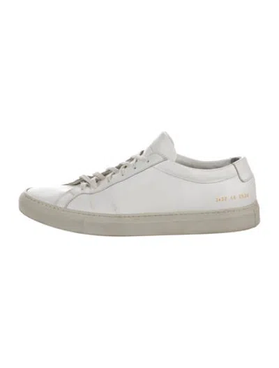 Pre-owned Common Projects Leather Sneakers In White