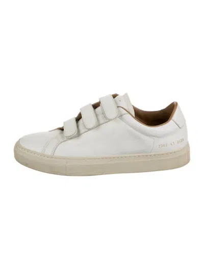 Pre-owned Common Projects Leather Sneakers In White