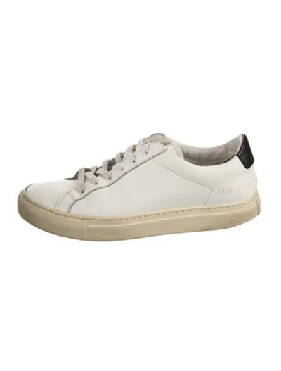 Pre-owned Common Projects Leather Sneakers In White