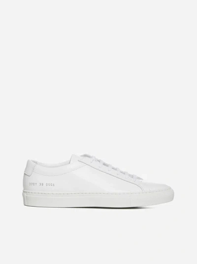 Common Projects Original Achilles Low Leather Sneakers In White