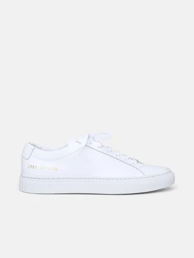 Common Projects White Leather Achilles Sneakers