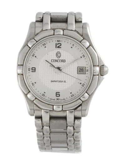 Pre-owned Concord Saratoga Watch, 25mm In Multicolor