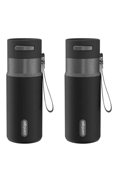 Contigo Autoseal 16 oz Bottle, Pack Of 2 In Black