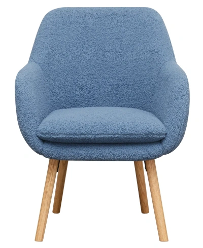 Convenience Concepts 25.25" Sherpa Charlotte Sherpa Accent Chair In Sherpa Blue