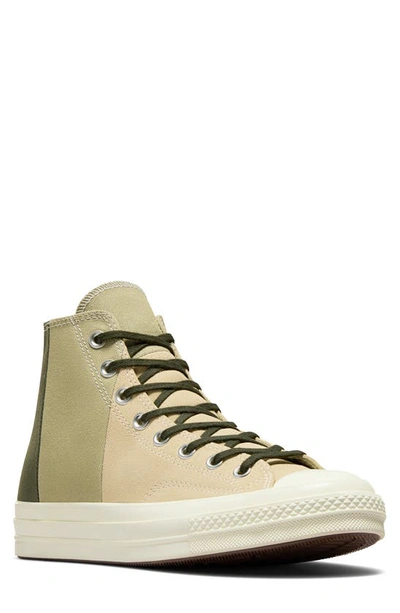 Converse Chuck 70 High Top Sneaker In Nutty Granola/mossy Sloth Green