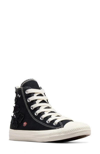 Converse Chuck Taylor® All Star® Sneaker In Black/ Egret/ Purple