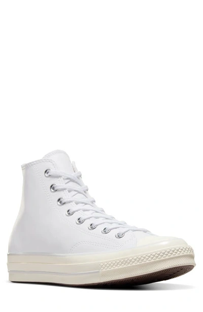 Converse Gender Inclusive Chuck 70 High Top Trainer In White/ Fossilized/ Egret