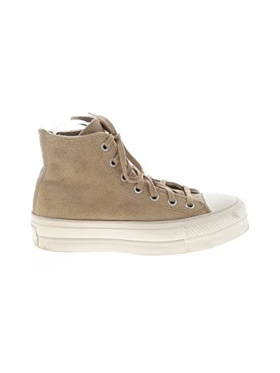 Pre-owned Converse Sneakers In Tan