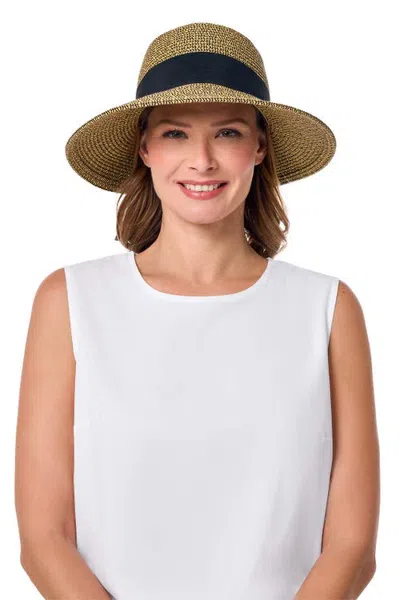 Coolibar Clara Sun Hat With Ribbon, Upf 50+ Sun Protection In Brown