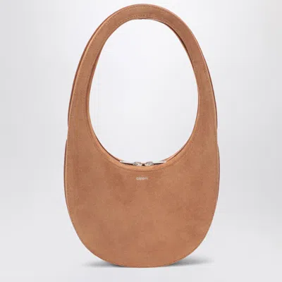 Coperni Brown Suede Leather Swipe Bag