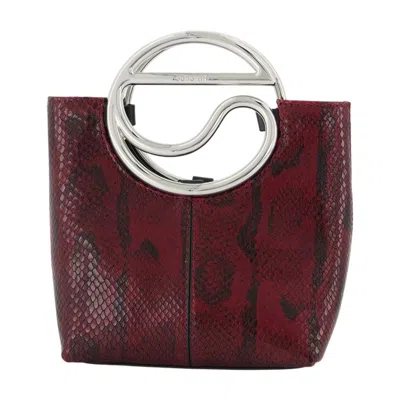 Coperni Burgundy Leather Python C Mini Crossbody