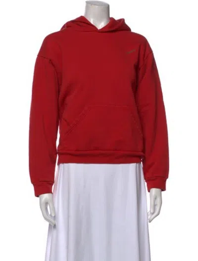 Pre-owned Coperni Crew Neck Long Sleeve Hoodie In Red