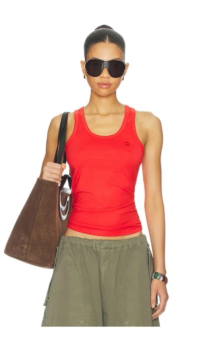 Coperni Lightweight Logo Tank Top In Red