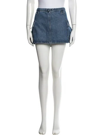 Pre-owned Coperni Mini Skirt In Blue
