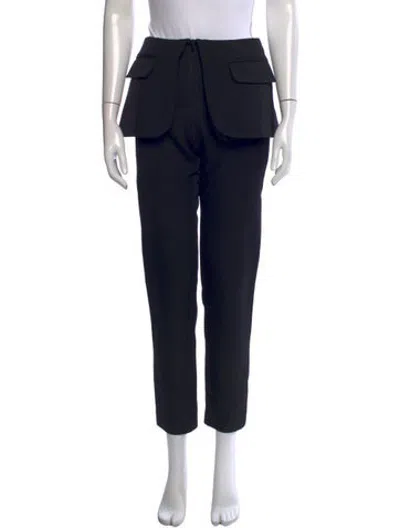 Pre-owned Coperni Straight Leg Pants In Black