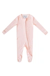 Copper Pearl Babies' Print Fitted One-piece Footie Pajamas In Blush