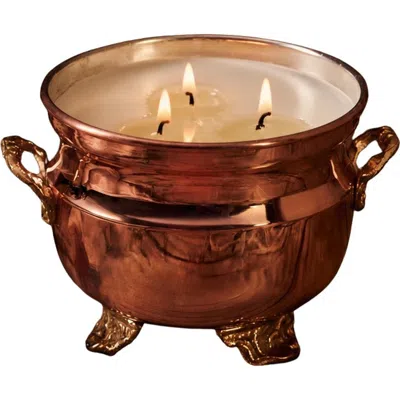 Coppermill Kitchen Vintage French Inspired Jardiniere Candle Rouge Noir In Brown