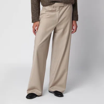 Cordera Beige Tailored Virgin Wool Trousers