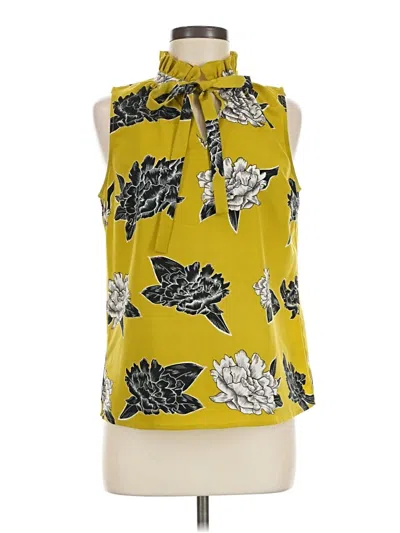 Pre-owned Corey Lynn Calter Sleeveless Blouse In Yellow