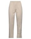 Corinna Caon Woman Pants Beige Size L Cotton, Elastic Fibres