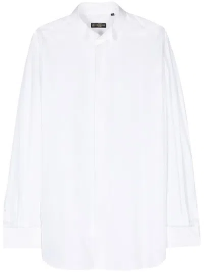 Corneliani Diplomatic-collar Cotton Shirt In White