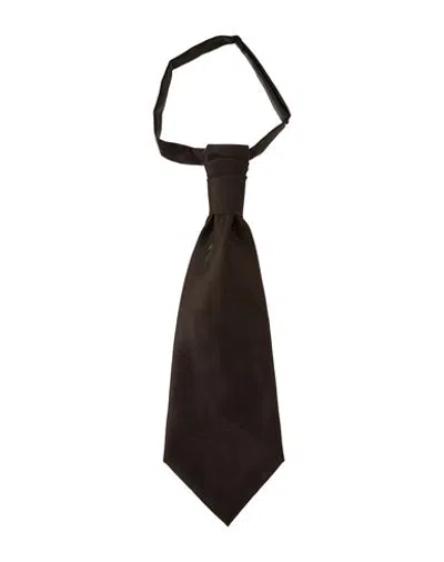Corneliani Man Ties & Bow Ties Dark Brown Size - Wool, Polyamide