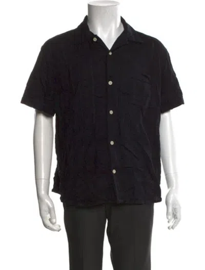 Pre-owned Corridor Patterned Short Sleeve Shirt In Black