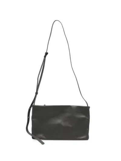 Cortana Dark Grey Logo Shoulder Bag In Black