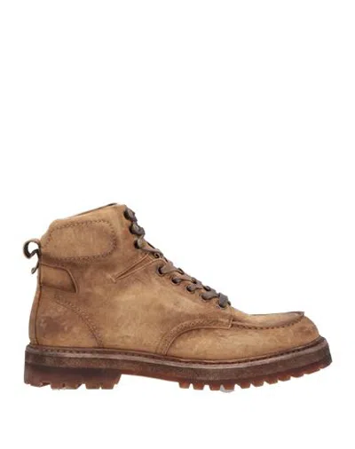 Corvari Man Ankle Boots Camel Size 12 Soft Leather In Brown