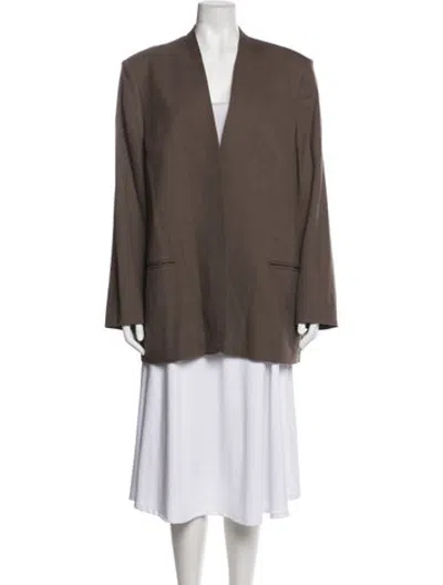 Pre-owned Cos Blazer In Brown