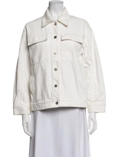 Pre-owned Cos Denim Jacket In Neutrals