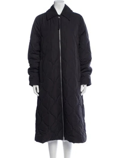 Pre-owned Cos Down Coat In Blue
